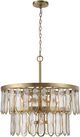 Uttermost® Aurelie Antique Brass 9-Light Round Pendant-0