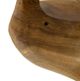 A & B Home Brown Teak Leaf Tray-4