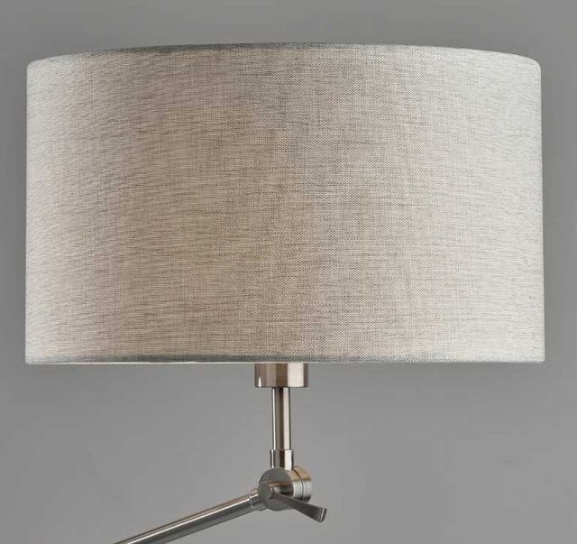 Adesso® Willard Brushed Steel Joint Floor Lamp-1