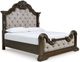Signature Design by Ashley® Maylee 4-Piece Dark Brown Queen Upholstered Bed Set-1
