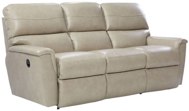 La-Z-Boy® Ava Ivory Leather Manual Reclining Sofa-0