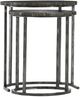 Hooker® Furniture Melange 2-Piece Gray Nesting Table with Black Gunmetal Frame-0