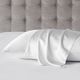 Olliix by Madison Park Silk 100% Mulberry Single White King Pillow Case-1