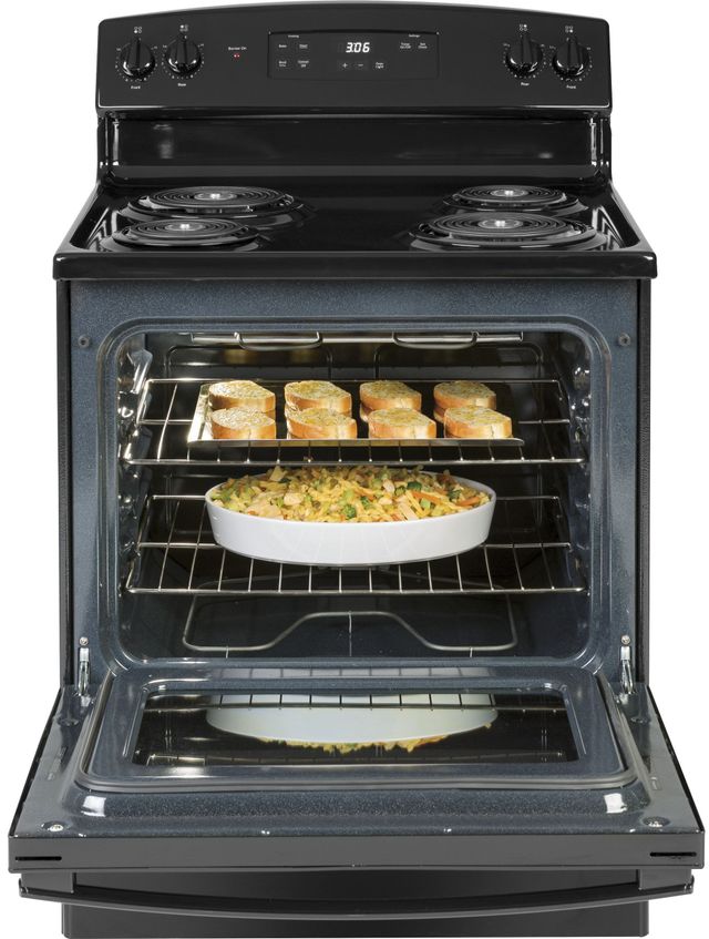 GE® 30" Black Freestanding Electric Range-3
