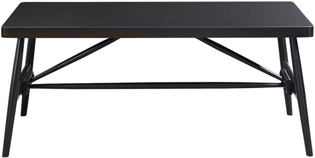 Olliix by Martha Stewart Lachlan Black Wood Accent Bench-0