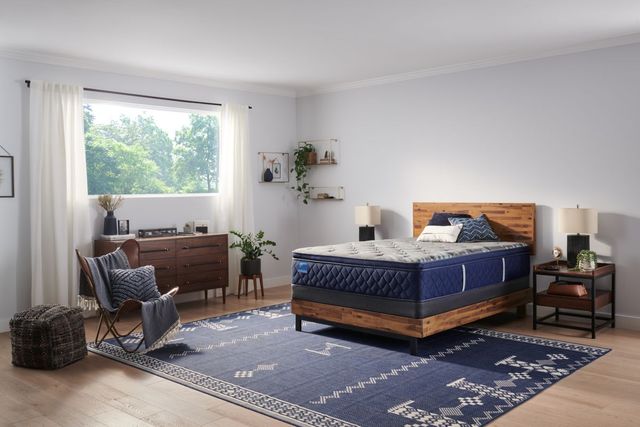 Sealy® Carrington Chase Spring Midnight Cove 14" Innerspring Soft Euro Pillow Top Split California King Mattress, Includes 2 Pieces-1