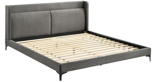 Armen Living Legend Gray King Platform Bed-1