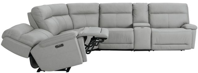 Bassett® Furniture Club Level Fletcher 6-Piece Gray L-Shape Power Reclining Sectional-2