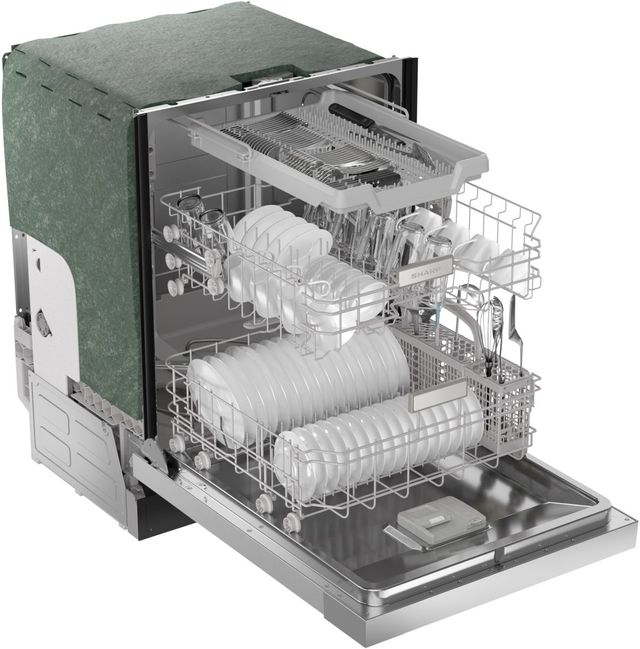 Sharp® 24" Stainless Steel Front Control Built In Dishwasher-16