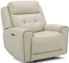 Liberty Furniture Carrington Baja Stone Leather Triple Power Reclining Chair