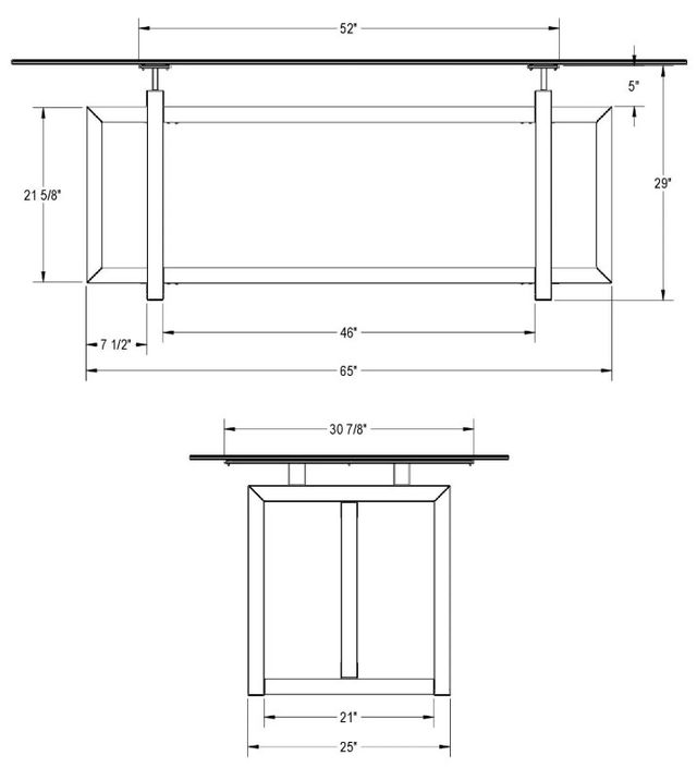 Amisco Customizable Ezra Dining Table-2