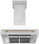 ZLINE Autograph Edition 36" White Matte Wall Mounted Range Hood-4