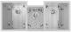 ZLINE Breckenridge Satin Stainless Steel 45" Undermount Triple Bowl Kitchen Sink with Bottom Grid-3