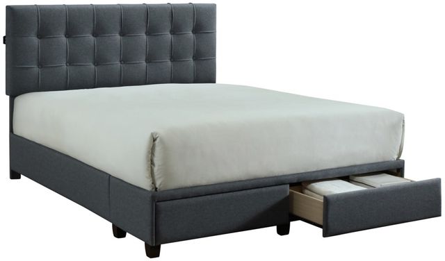 Crown Mark Antoine Grey Platform Bed With USB-0