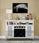 ACME Furniture Noralie Mirrored 59'' Wine Cabinet with LED-1