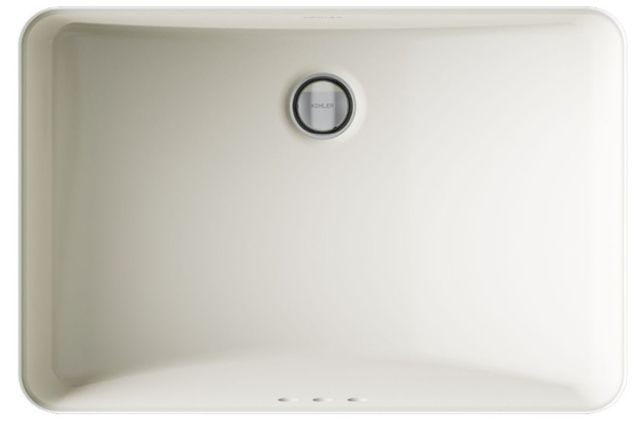 Kohler Ladena® Biscuit 23.25" Rectangular Undermount Bathroom Sink-1