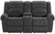Emerald Home Baldwin Slate Gray Manual Reclining Loveseat-3
