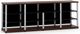 Salamander Designs® Synergy Open Center Quad 30 AV Cabinet-Dark Walnut/Aluminum-0