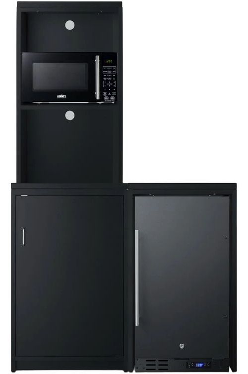 Summit 5 Piece Black Kitchenette-0