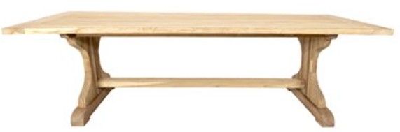 YHD Clifton Rustic Sandblast Dining Table-1