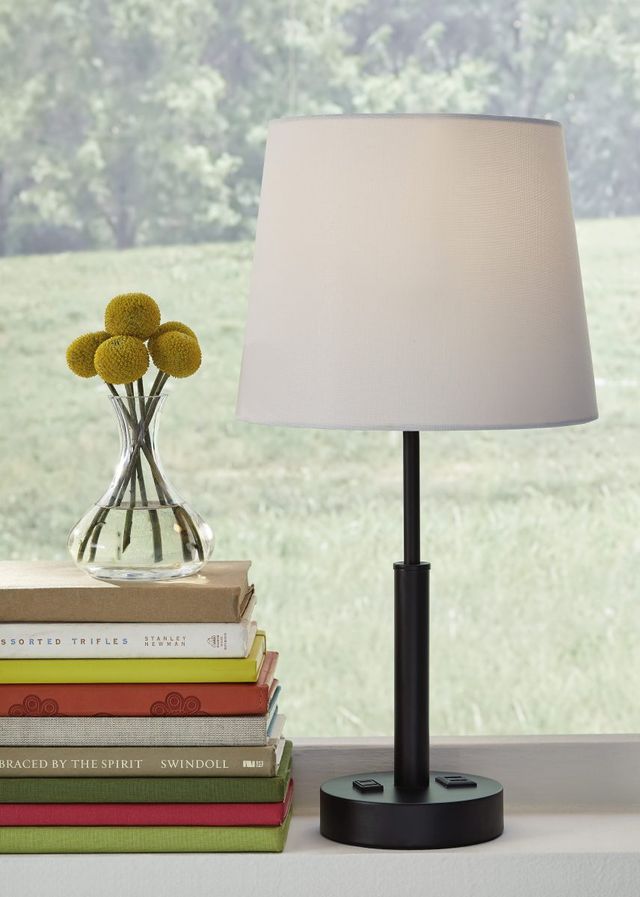 Signature Design by Ashley® Merelton Black Metal Table Lamp-2