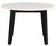 Furniture of America® Sabro 5-Piece White Round Dining Table Set with Black Base-2