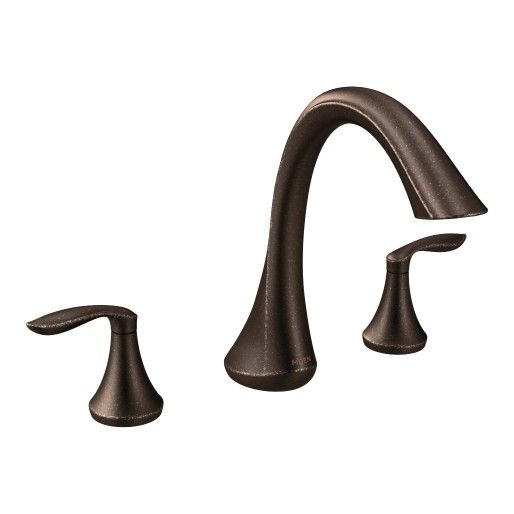 Moen® Eva Chrome Two-Handle High Arc Roman Tub Faucet-3