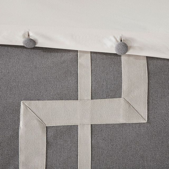 Olliix by Madison Park Signature Grey Queen Savoy Comforter Set-4