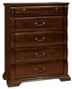 Furniture of America® Burleigh Cherry 5 Drawers Chest-0