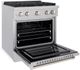 ZLINE 30" Satin Stainless Steel Pro Style Gas Range with 8 Burner Cooktop-4