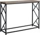 Monarch Specialties Inc. Taupe 44"L Hall Console Table with Black Metal Base -0