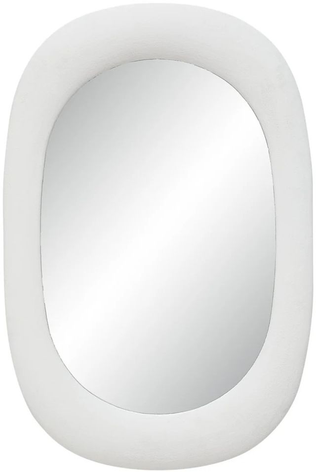 Renwil® Galera White Plaster Accent Mirror-0