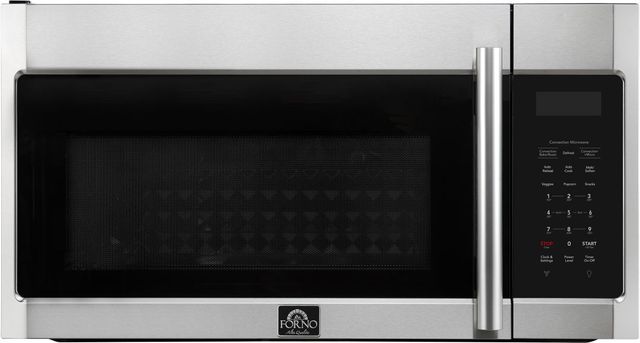 FORNO® Fornace Series Espresso 1.5 Cu. Ft. Fingerprint Resistant Stainless Steel Over The Range Microwave -0