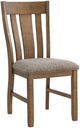Elements International Everett 6-Piece Brown Acacia/Grey Standard Height Dining Set-2