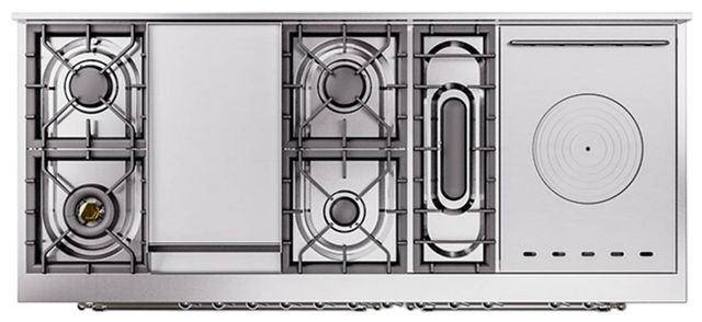 Ilve® Nostalgie II Series 60" Custom RAL Color Pro Style Dual Fuel Range-2