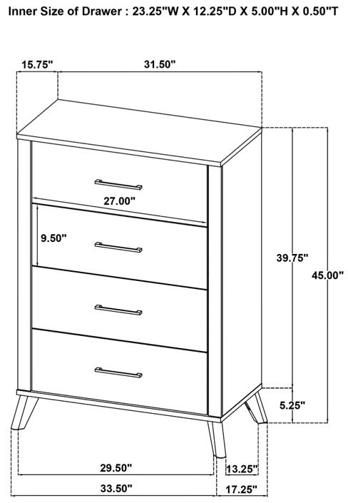 Coaster® Kaywood 5-Piece Natural Pine Queen Bedroom Set-9