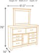 Signature Design by Ashley® Juararo Dark Brown Dresser and Mirror-2