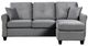 Mazin Furniture Monty 2-Piece Gray Reversible Sofa Chaise Sectional-2