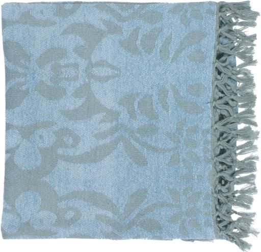 Surya Tristen Sky Blue 50"x70" Throw Blanket-0