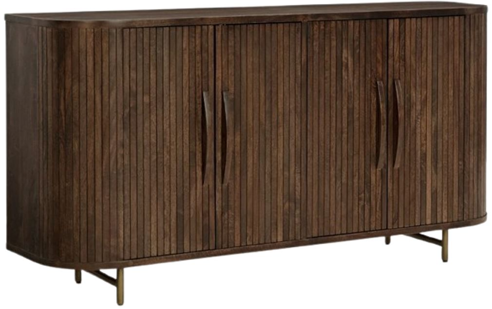 Dark brown accent cabinet discount