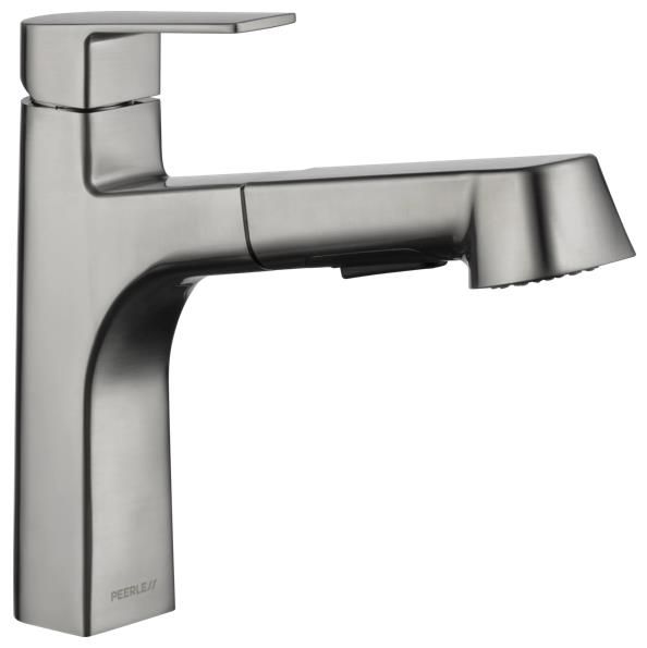 Peerless Xander® Stainless Single Handle Pull-Out Kitchen Faucet-0