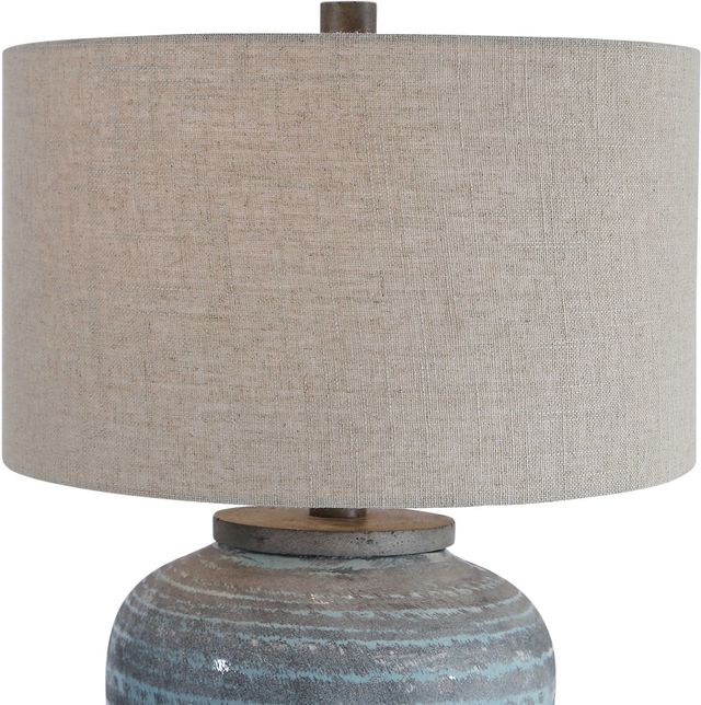 Uttermost® Pelia Light Aqua Table Lamp-4