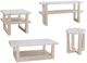 Bassett Mirror Newport White Console Table with Sunbleached Ash-4
