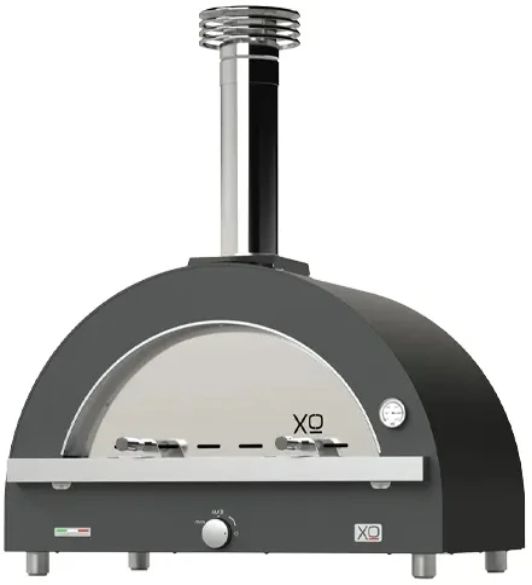 XO 40" Black Countertop Liquid Propane and Wood Pizza Oven-0