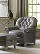 Lexington Home Customizable Oyster Bay Bayville Leather Ottoman-1