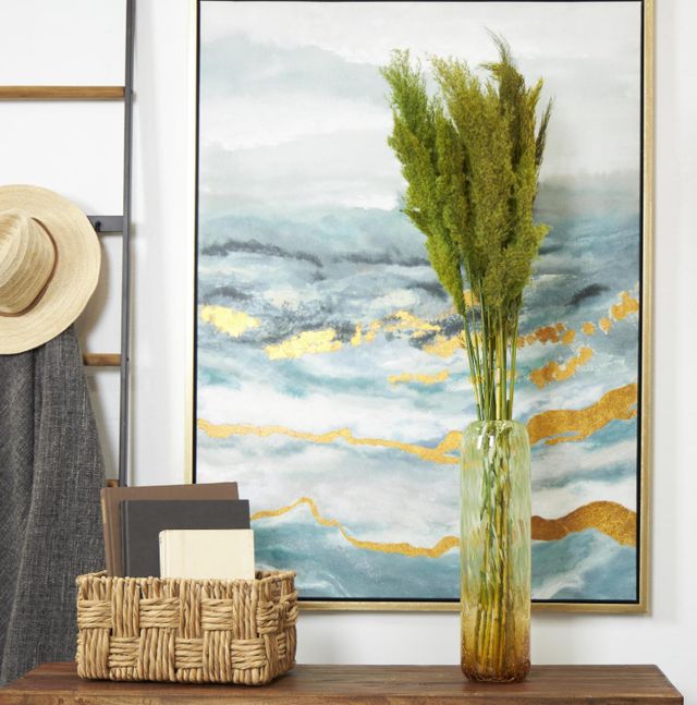 Deco Marche Green Dried Plant Pampas Grass Natural Foliage with Long Stems-3
