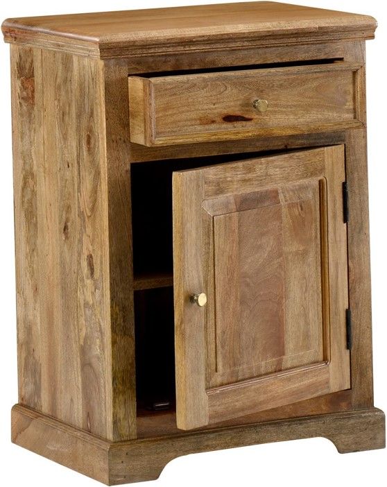 Jaipur Furniture Thurston Brown Bedside Cabinet-3