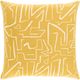 Surya Bogolani Mustard 20"x20" Toss Pillow with Down Insert-0