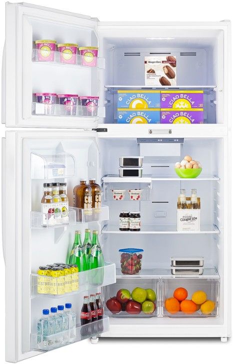 Summit® 30” 20.5 Cu. Ft. White Top Freezer Refrigerator-3