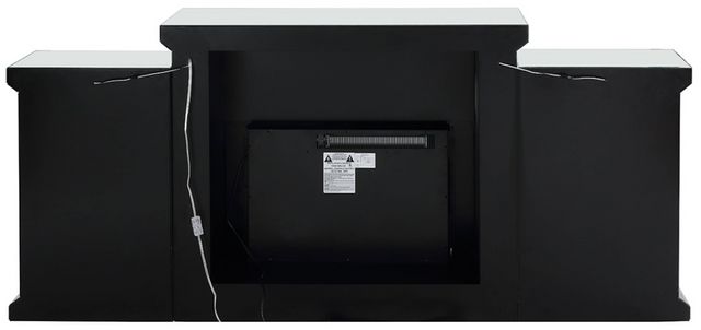 ACME Furniture Noralie Faux Diamonds/Mirrored Fireplace with LED and Bluetooth-7